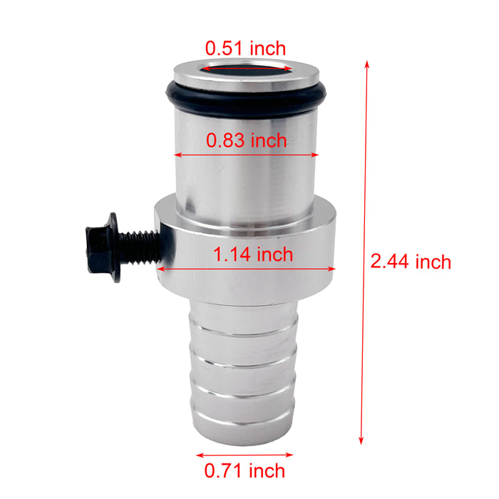 TrcukTok TrcukTok 2009-2019 6.7L Dodge Ram Cummins Coolant Bypass Hose Barb Adapter