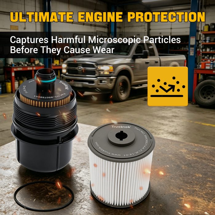 Trucktok 2020-2023 3.0L Ram 1500 Ecodiesel Fuel & Oil Filter Replaces 68436631AA/68507598AA
