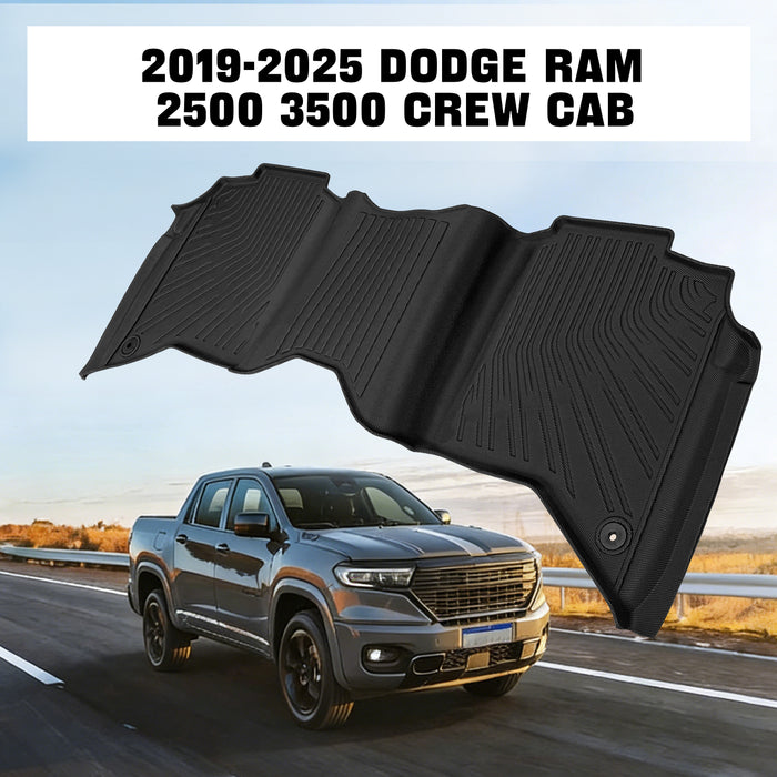 Trucktok 2019-2025 Dodge Ram 2500 3500 Crew Cab All-Weather Floor Mats