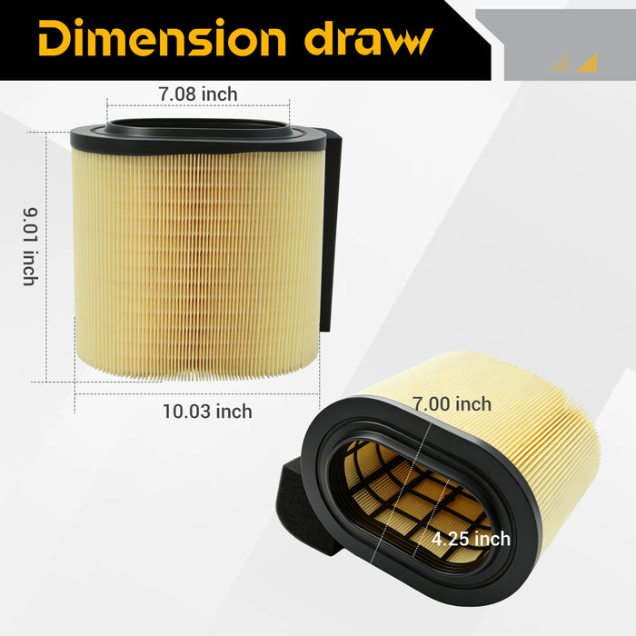 Trucktok 2017-2019 6.7L Ford Powerstroke Diesel Air Filter Replaces FA1927