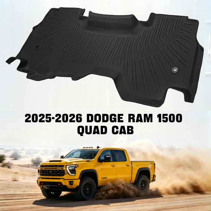 Trucktok 2025-2026 Dodge Ram 1500 Quad Cab All-Weather TPE Floor Mats