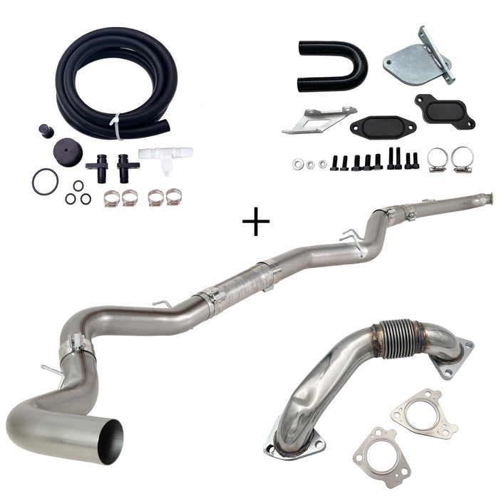 TruckTok 2007.5-2010 6.6L Duramax LMM 4"/5" DPF Delete Dp-back & EGR delete kit