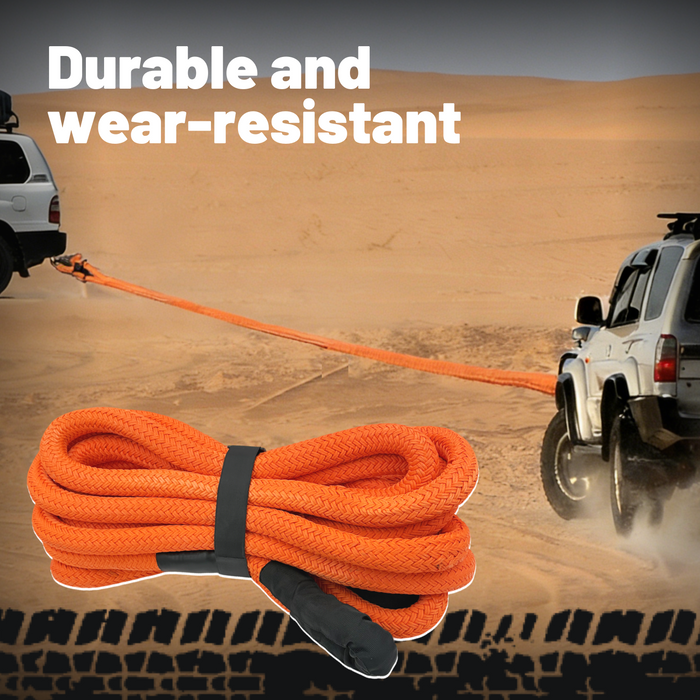 Trucktok 1" x 30ft Heavy Duty Kinetic Recovery Rope 35,000 lbs Break Strength Off-Road Snatch Strap for Truck SUV Jeep