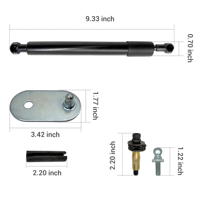 Trucktok 2009-2018 Dodge Ram 1500 2500 3500 Tailgate Assist Shock Kit