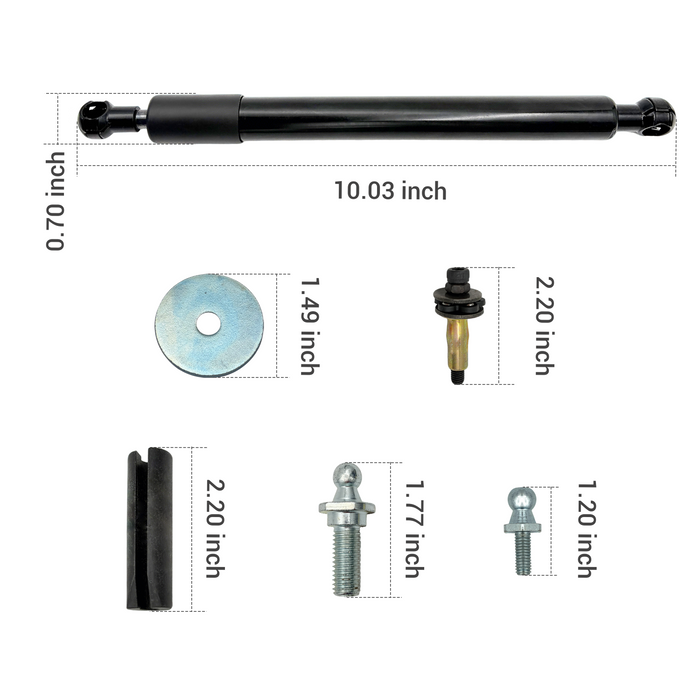 Trucktok 2003-2008 Dodge Ram 1500 & 2003-2009 Ram 2500 3500 Tailgate Assist Shock Kit