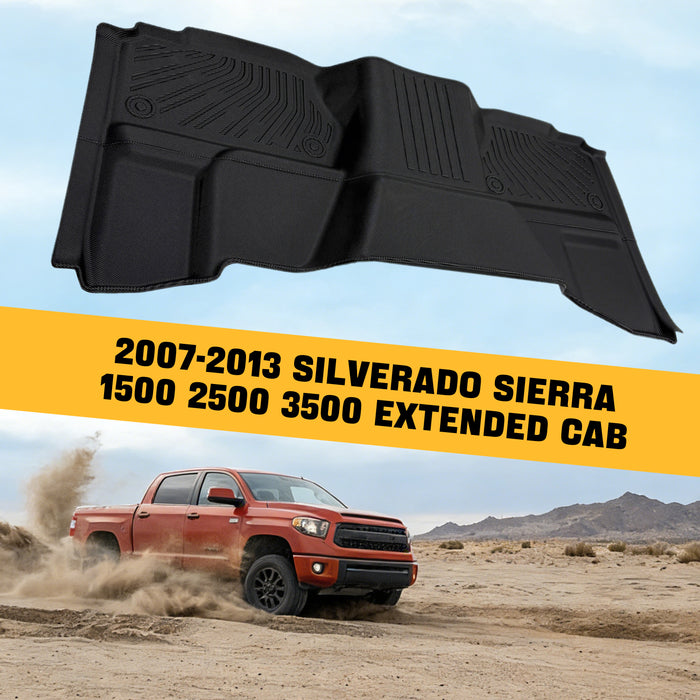Trucktok 2007-2013 Silverado Sierra 1500 2500 Extend Cab All-Weather TPE Floor Mats