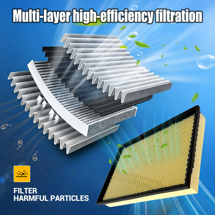 Trucktok 2020-2023 3.0L Ram 1500 Ecodiesel Air & Cabin Air Filter Replaces 68441763AA/68406048AA