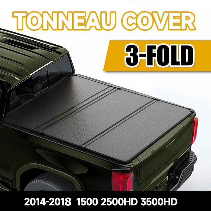 Trucktok 2014-2018 Chevy Silverado Sierra 5.8FT 3-Fold Hard Bed Tonneau Cover