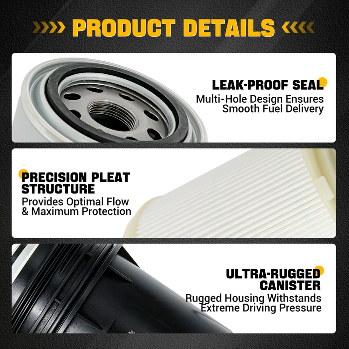 Trucktok 2007-2009 6.7L Dodge Ram Fuel Oil Filter Replaces FS43257/5083285AA