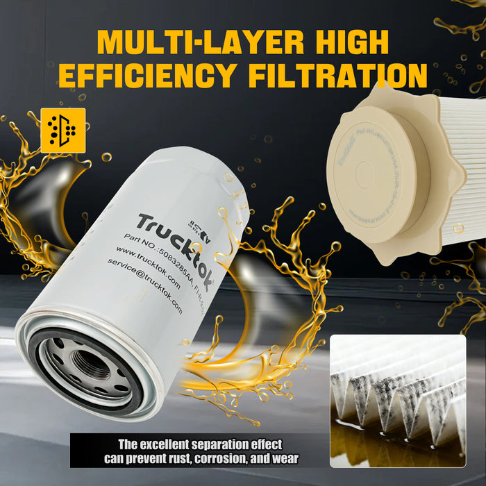 Trucktok 2010-2012 6.7L Dodge Ram Fuel Oil Filter Replaces 68157291AA/5083285AA