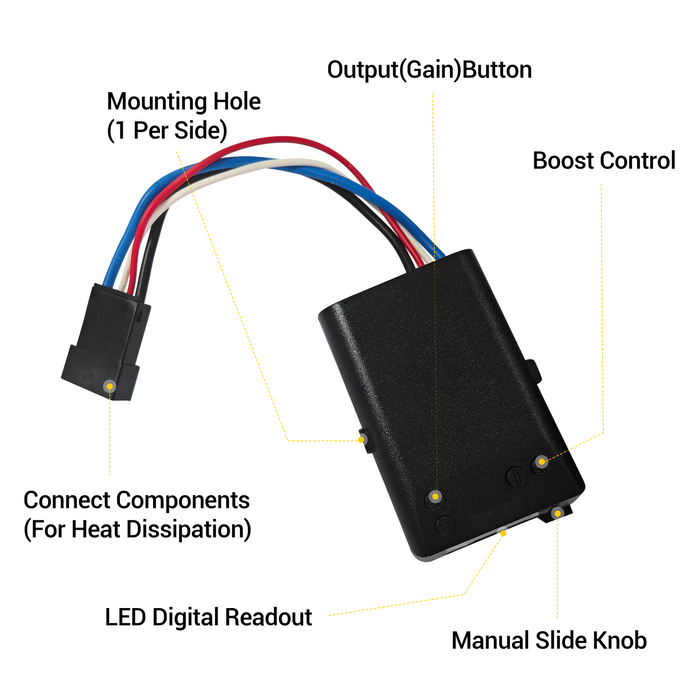 Trucktok 8508211 Proportional Trailer Brake Controller,Brake EVN Compatible, Digital, 1–4 Axle