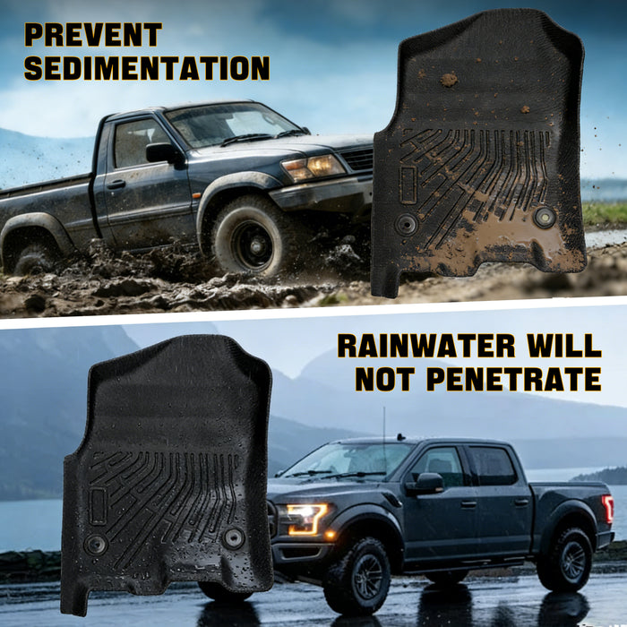 Trucktok 2019-2024 Dodge Ram 1500 Quad Cab All-Weather TPE Floor Mats