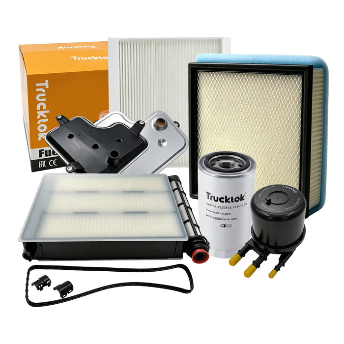 Trucktok 2017-2025 6.7L Powerstroke Fuel, Oil, Air, Cabin & Transmission Filters Maintenance Kit