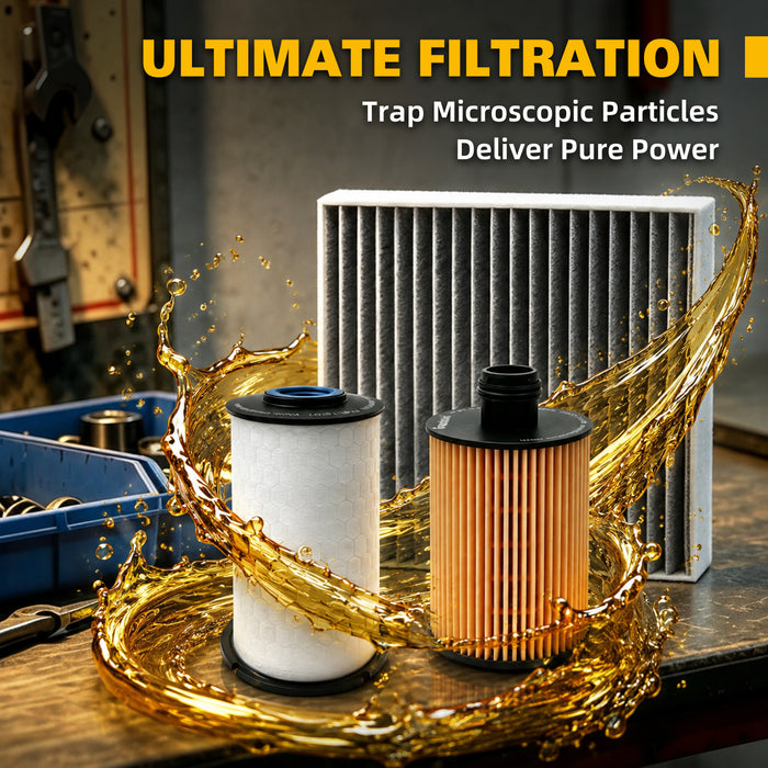 Trucktok 2014-2019 3.0L Ram 1500 Ecodiesel Fuel, Oil, & Cabin Air Filter Maintenance Kit