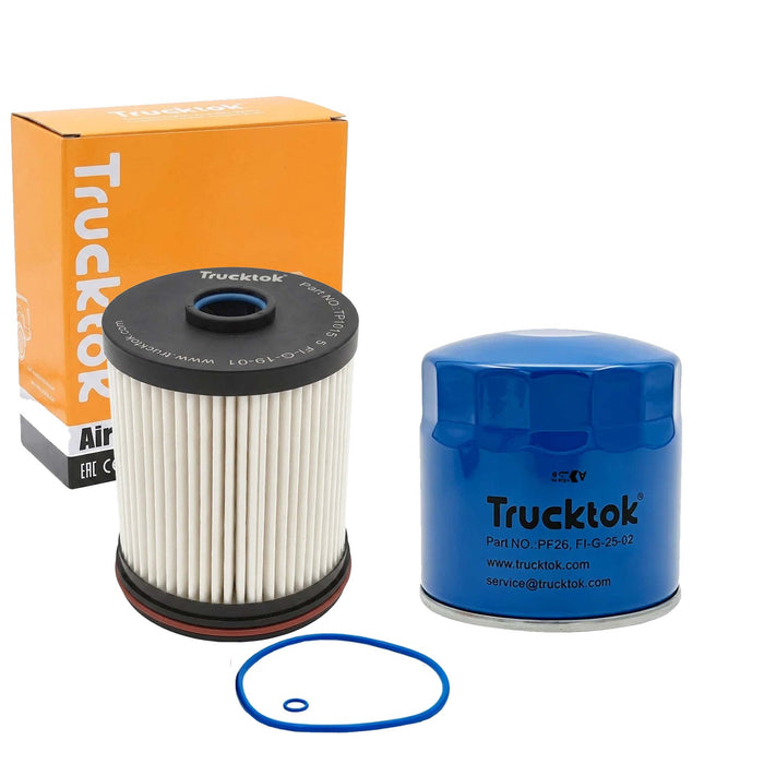 TruckTok 2020-2026 6.6L Silverado Sierra Duramax Fuel, Oil, Air & Cabin Air Filters Maintenance Kit