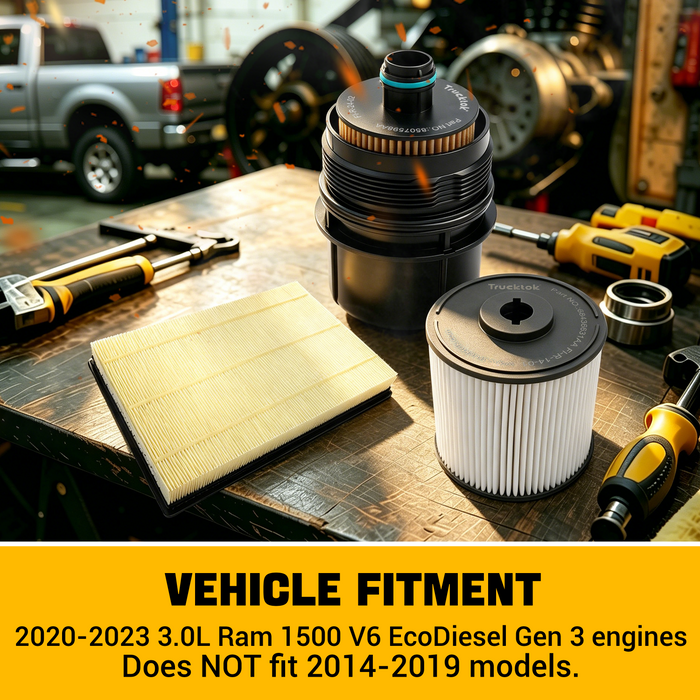 Trucktok 2020-2023 3.0L Ram 1500 Ecodiesel Fuel Oil & Air Filte Bundle Set