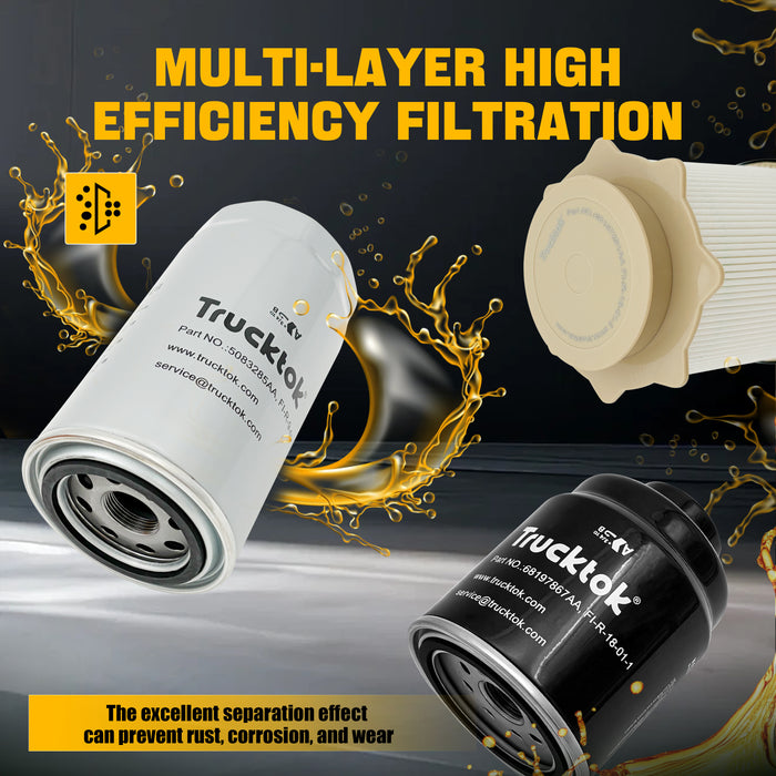 Trucktok 2013-2018 6.7L Dodge Ram Dual Fuel / Oil / Air Filter Bundle Set