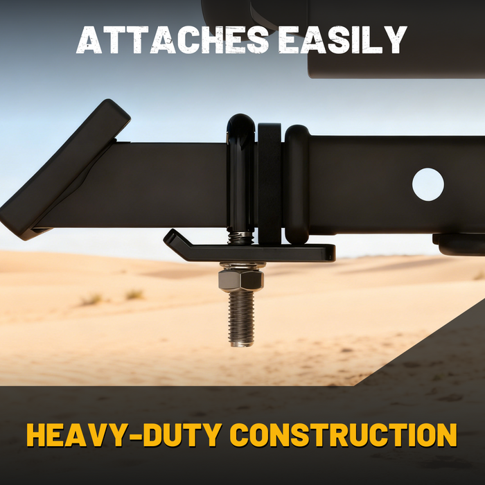 Trucktok 2" Heavy Duty Trailer Hitch Tightener Anti-Rattle U-Bolt Lock /Rubber Isolator and Anti-Rust Protection