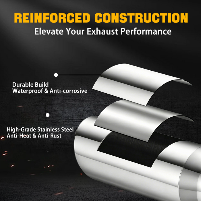 The double-wall exhaust tailpipe is the default optimal choice.