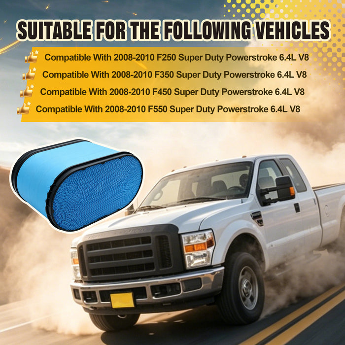 Trucktok 2008-2010 6.4L Ford Powerstroke Diesel Air Filter Replaces FA1886