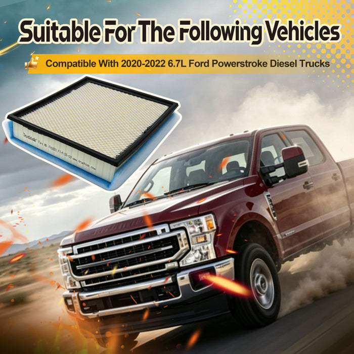 Trucktok 2020-2026 6.7L Ford Powerstroke Diesel Air Filter Replaces FA2031