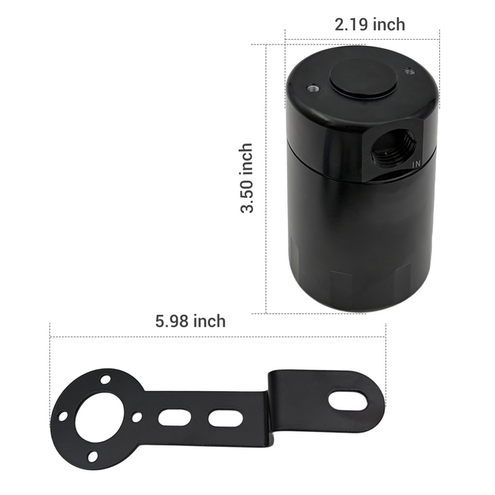 Trucktok 2014-2018 5.3L 6.2L Chevy GMC 1500 Tahoe Yukon Oil Catch Can Separator Kit
