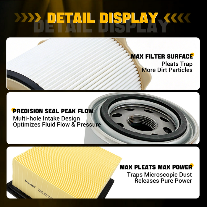 Trucktok 2010-20012 6.7L Ram Filter Set Replaces 68157291AA/5083285AA/53034051AB