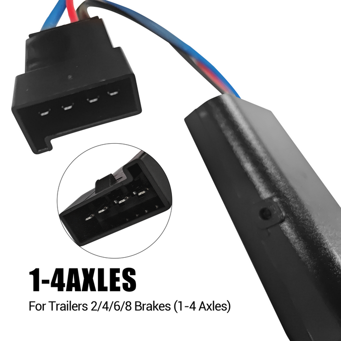 Trucktok 8508211 Proportional Trailer Brake Controller,Brake EVN Compatible, Digital, 1–4 Axle