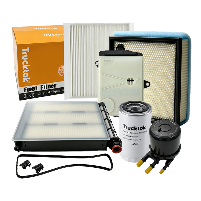 Trucktok 2017-2025 6.7L Powerstroke Fuel, Oil, Air, Cabin & Transmission Filters Maintenance Kit