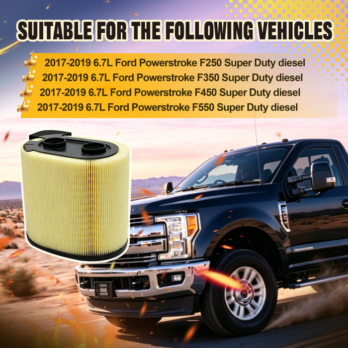 Trucktok 2017-2019 6.7L Ford Powerstroke Diesel Air Filter Replaces FA1927