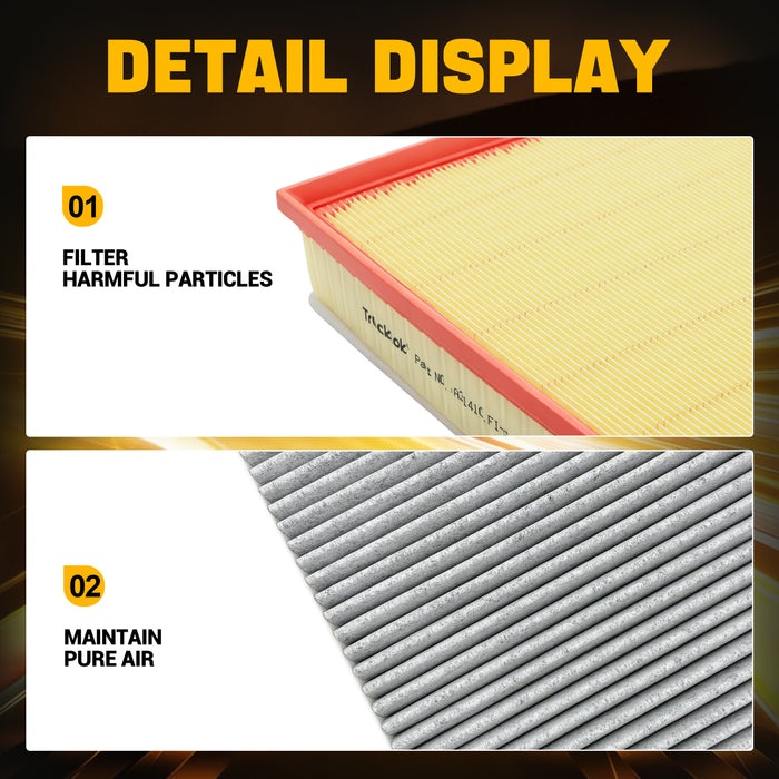 Trucktok 2014-2016 6.6L Silverado Sierra Duramax Air & Cabin Air Filter Replaces A3141C/23281440