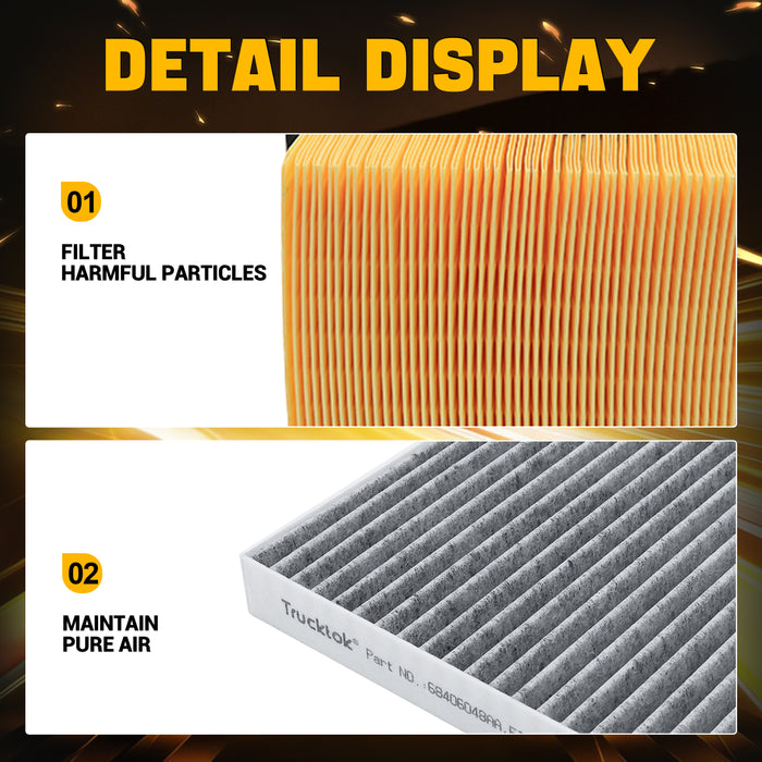 Trucktok 2010-2024 6.7L Dodge Ram Air Filter & Cabin Air Filter Replaces 53034051AB/68406048AA