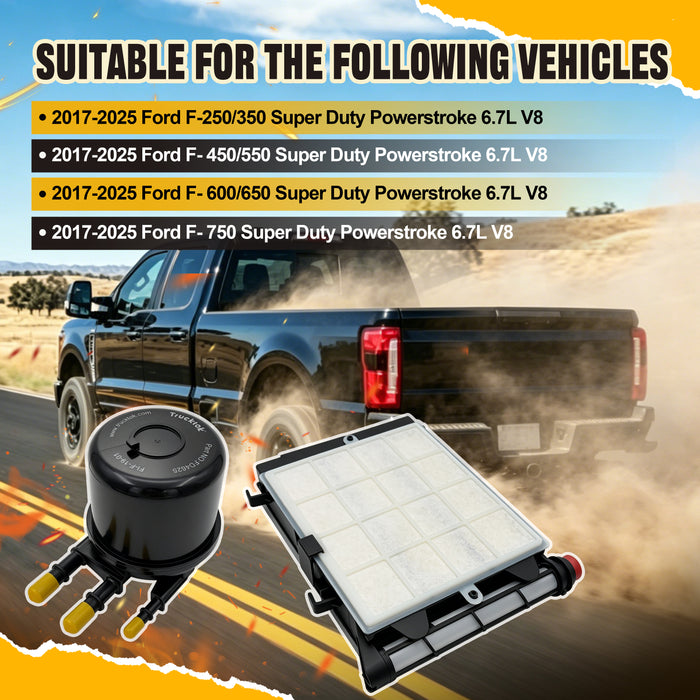 Trucktok 2017-2025 6.7L Ford Powerstroke Diesel Fuel Filter Replaces FD4625
