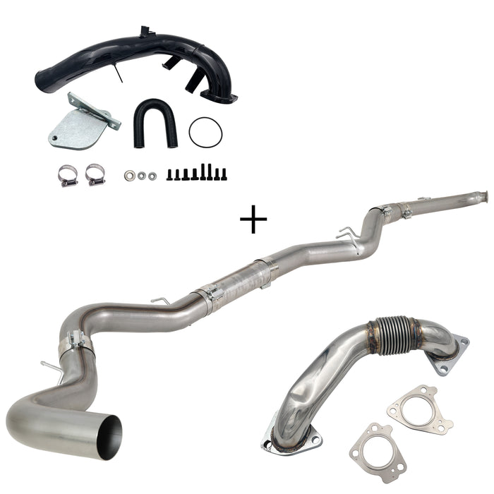 TruckTok 2007.5-2010 6.6L Duramax LMM 4"/5" DPF Delete Dp-back & EGR delete kit