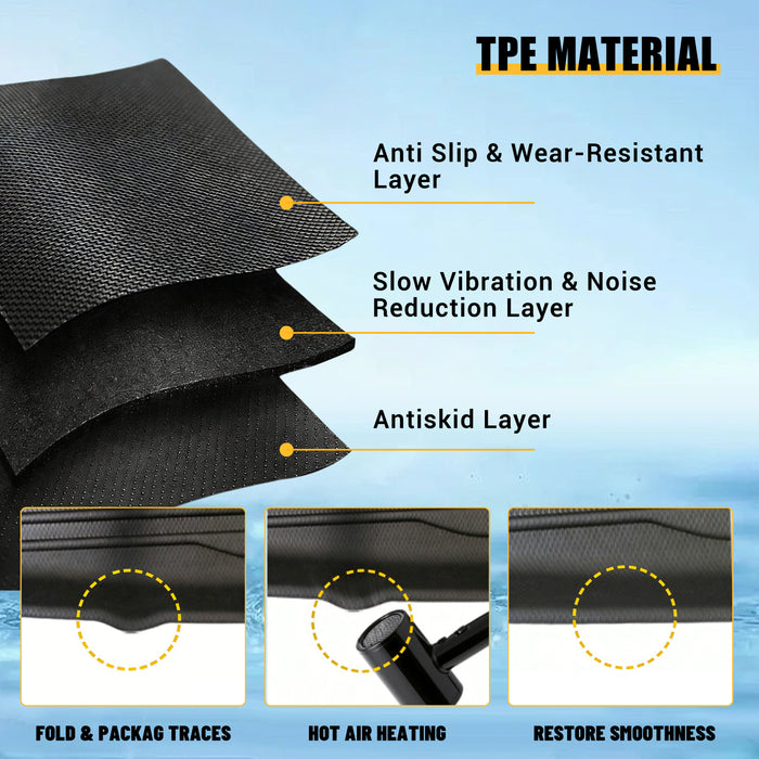 Trucktok 2025-2026 Dodge Ram 1500 Quad Cab All-Weather TPE Floor Mats
