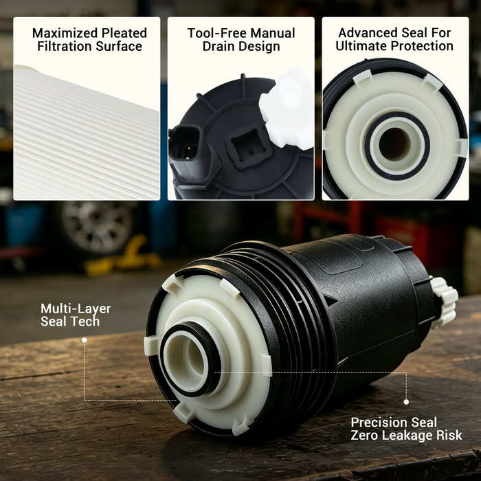 Trucktok 2007-2009 6.7L Dodge Ram Fuel Water Separator Filter Replaces FS43257