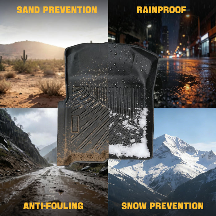 Trucktok 2009-2014 Ford F150 SuperCab All-Weather TPE Floor Mats