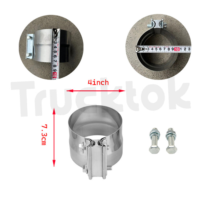 Engine Pipe Reroute TruckTok 2011-2019 6.7L Ford Powerstroke 4″ Down-pipe Back Race Exhaus