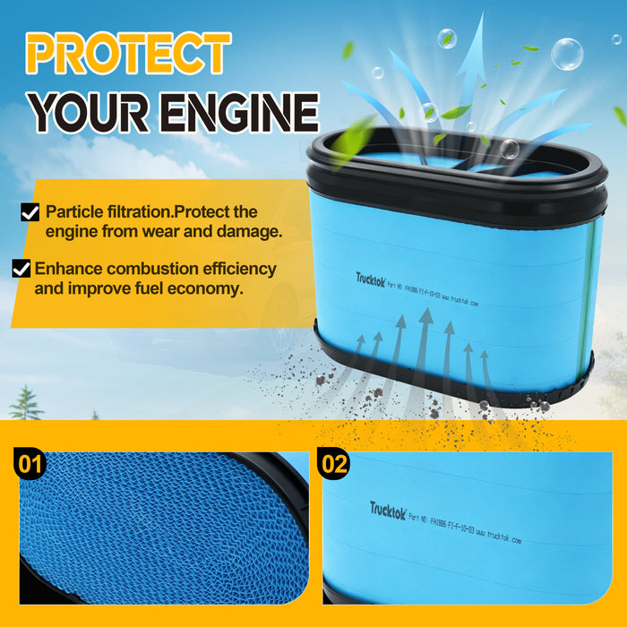The air filter can protect your engine.