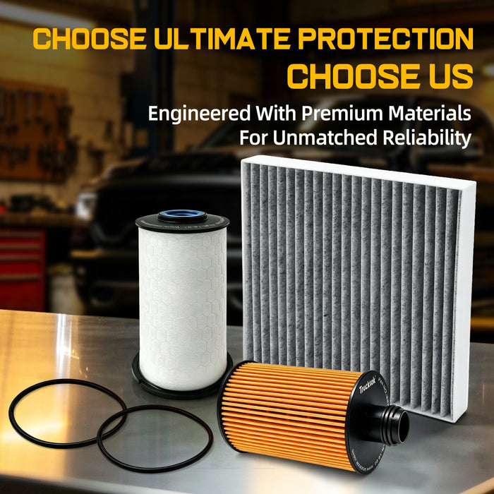 Trucktok 2014-2019 3.0L Ram 1500 Ecodiesel Fuel, Oil, & Cabin Air Filter Maintenance Kit