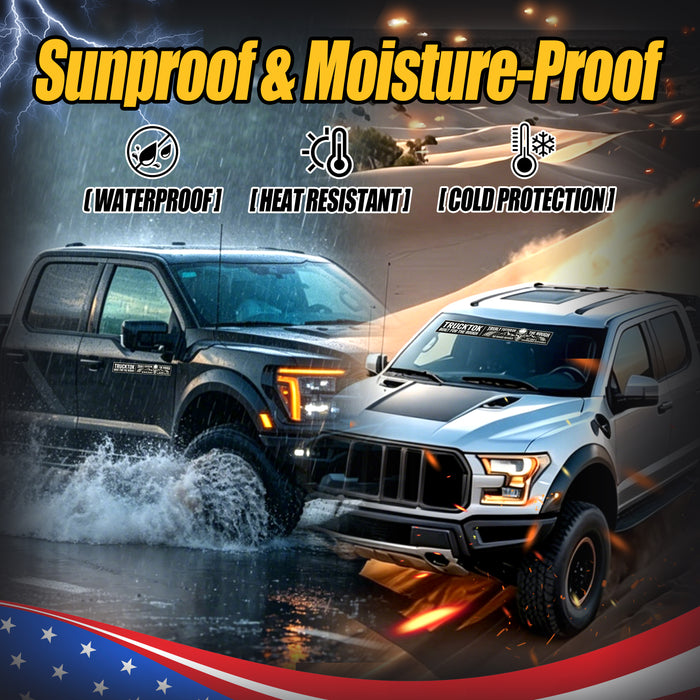 Trucktok 2-Size Pack Adhesive PVC Off-Road Bumper Sticker Pack