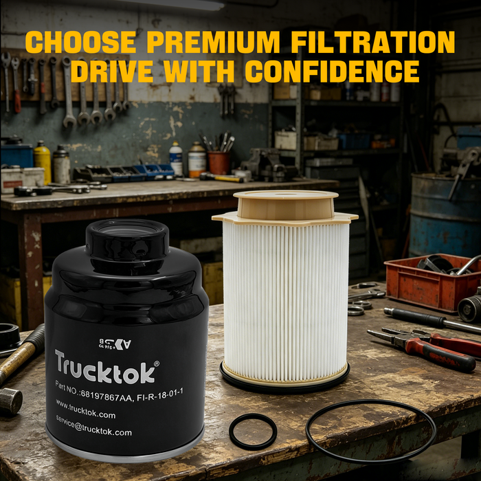 Trucktok 2013-2018 6.7L Dodge Ram Fuel Filter Set Replaces 68197867AA/68157291AA