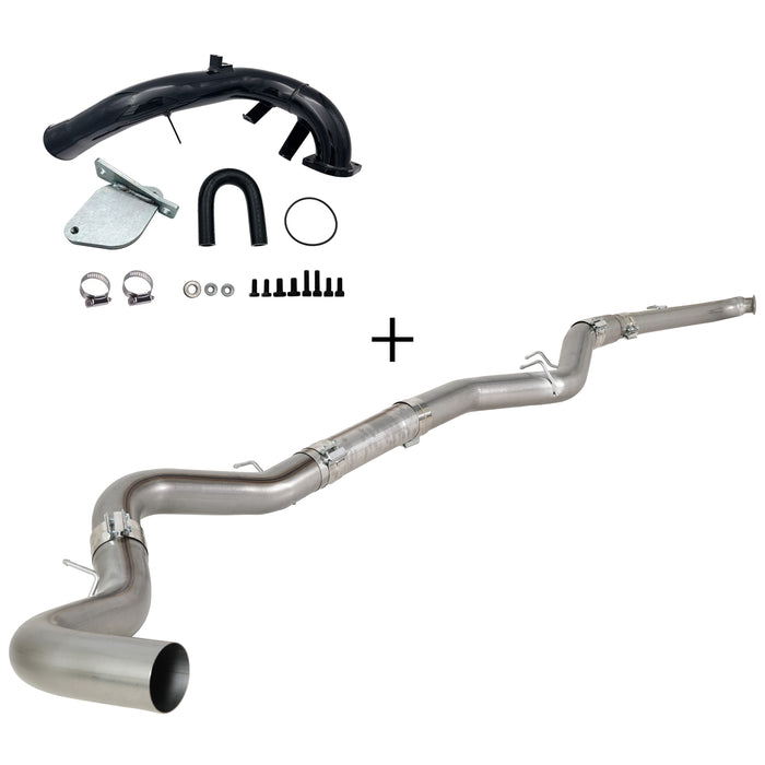 TruckTok 2007.5-2010 6.6L Duramax LMM 4"/5" DPF Delete Dp-back & EGR delete kit
