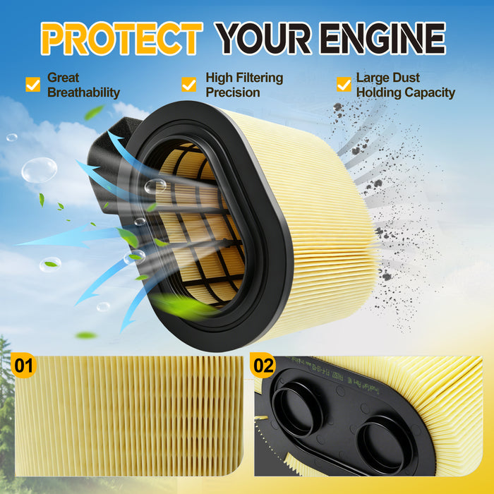 The air filter can capture dust and prevent the airflow from being blocked.