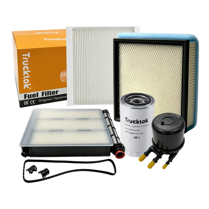 Trucktok 2017-2025 6.7L Powerstroke Fuel, Oil, Air, Cabin & Transmission Filters Maintenance Kit
