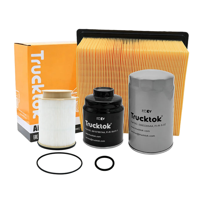 Trucktok 2013-2024 6.7L Dodge Ram Fuel, Oil, Air, Cabin & Transmission Filters Maintenance Kit