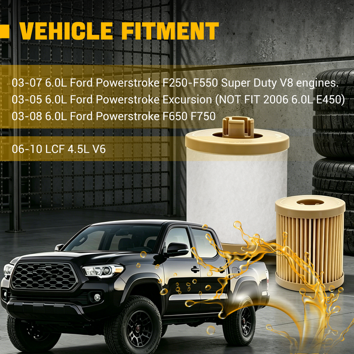 Trucktok 2003-2007 6.0L Ford Powerstroke Diesel Fuel Filter Replaces FD4616