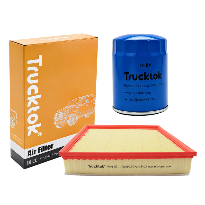 Trucktok 2011-2016 6.6L Silverado Sierra Duramax Filter Set Replaces A3141C/PF2232