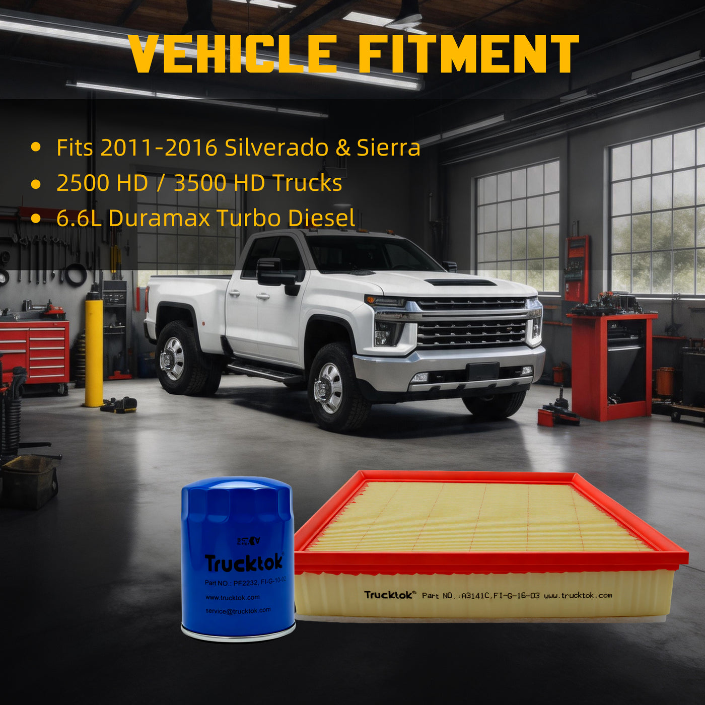 2011-2016 6.6L Silverado Sierra Duramax Filter Set | Trucktok