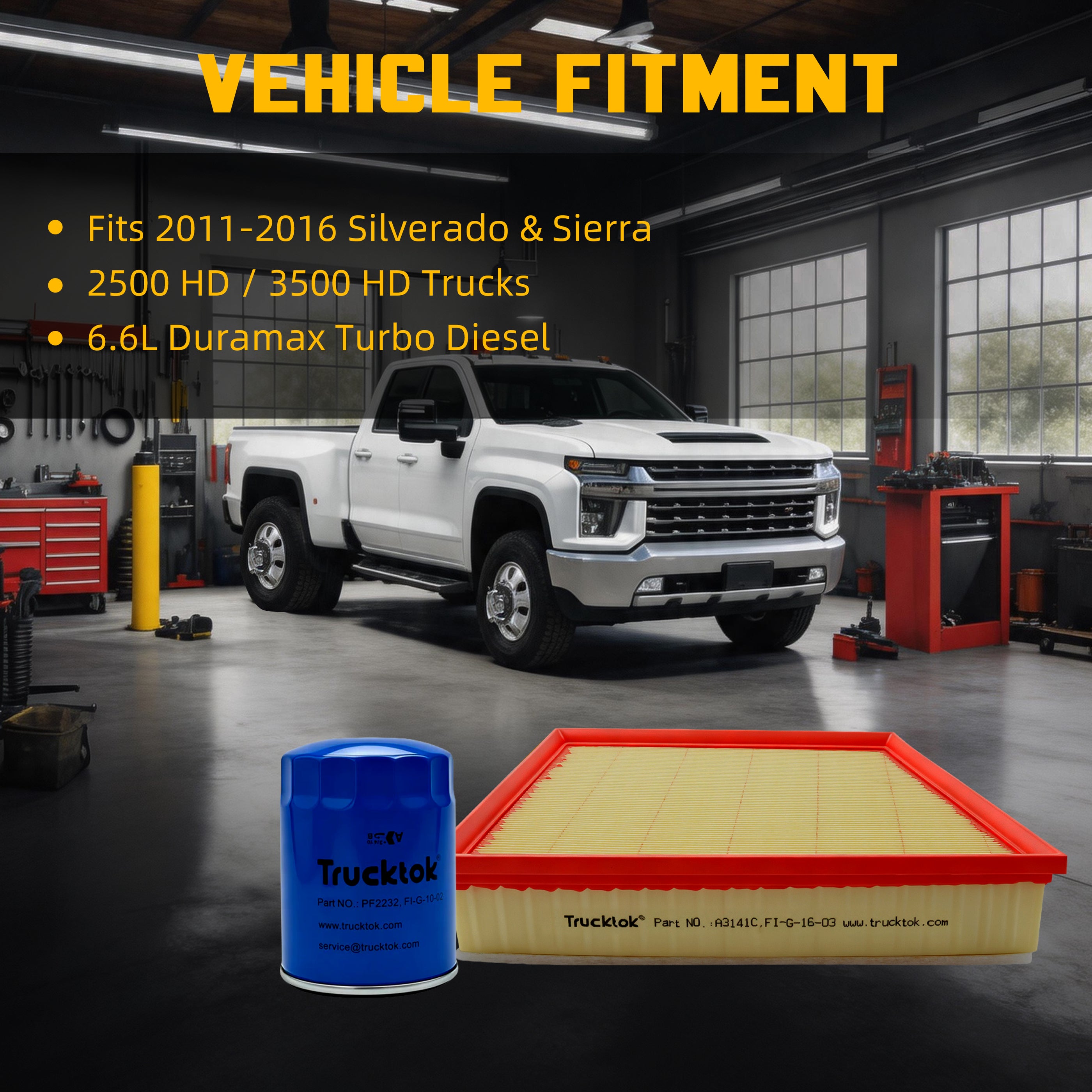 2011-2016 6.6L Silverado Sierra Duramax Filter Set | Trucktok